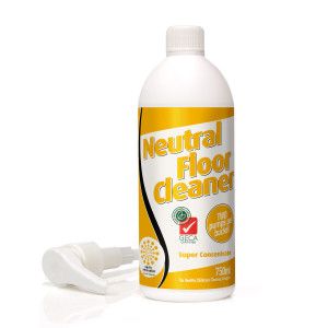 Neutral Floor Cleaner Super Concentrate ingredients meets the “warm soapy water” solution